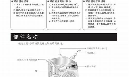 洗衣机说明书_西门子洗衣机说明书